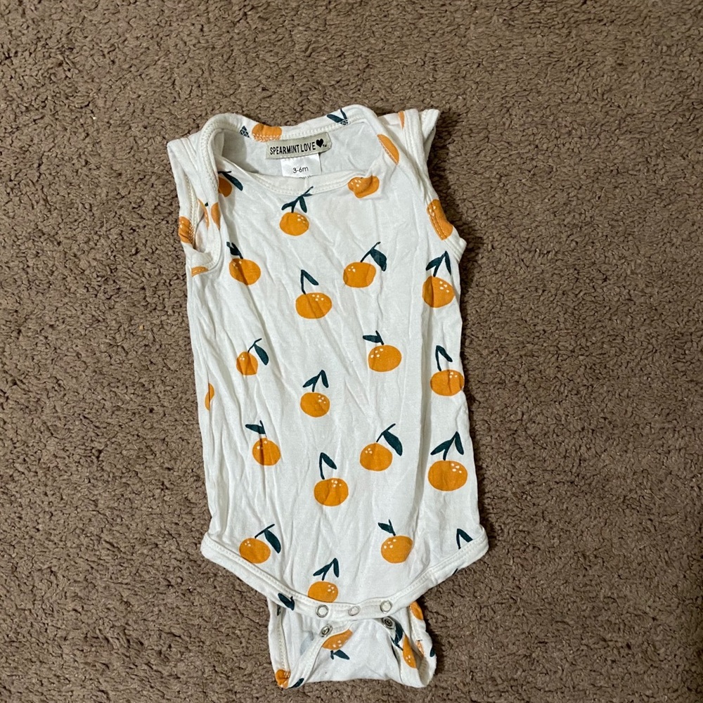 spearmint orange bodysuit